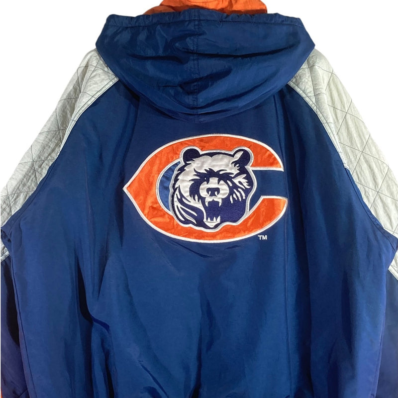 Vintage Starter Chicago Bears NFL Hooded Quilted Jacket