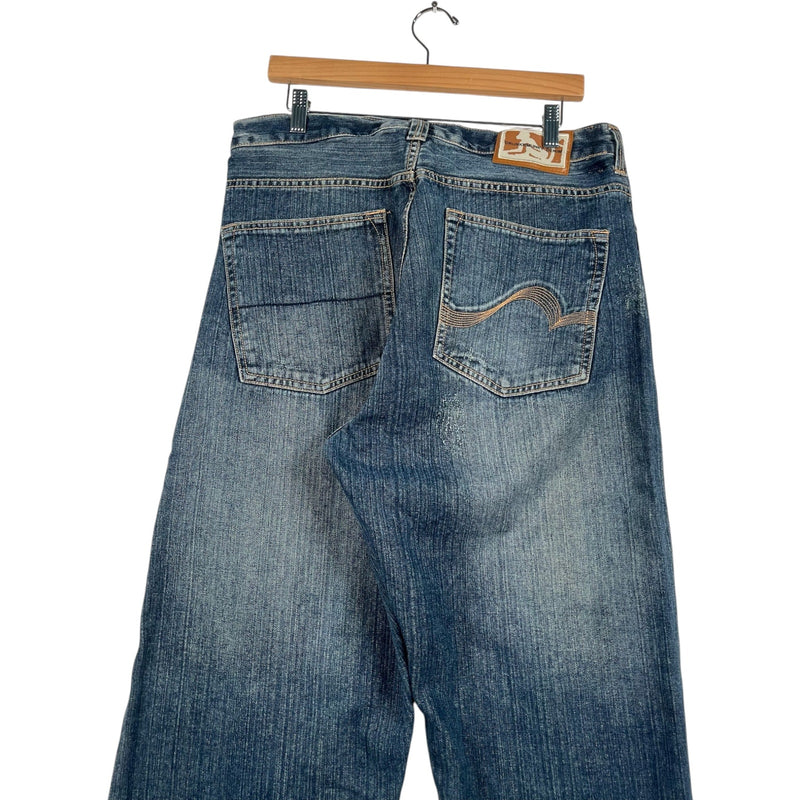 Vintage Drunknmunky Straight Leg Denim Jeans 38 x 34