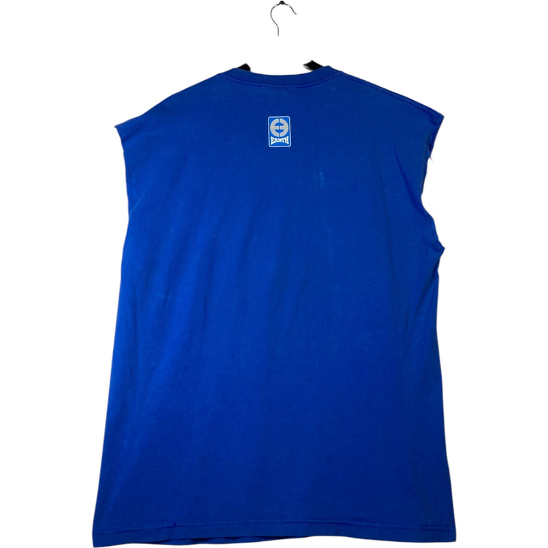 Vintage Planet Earth Crewneck Muscle Sleeves Tank Top