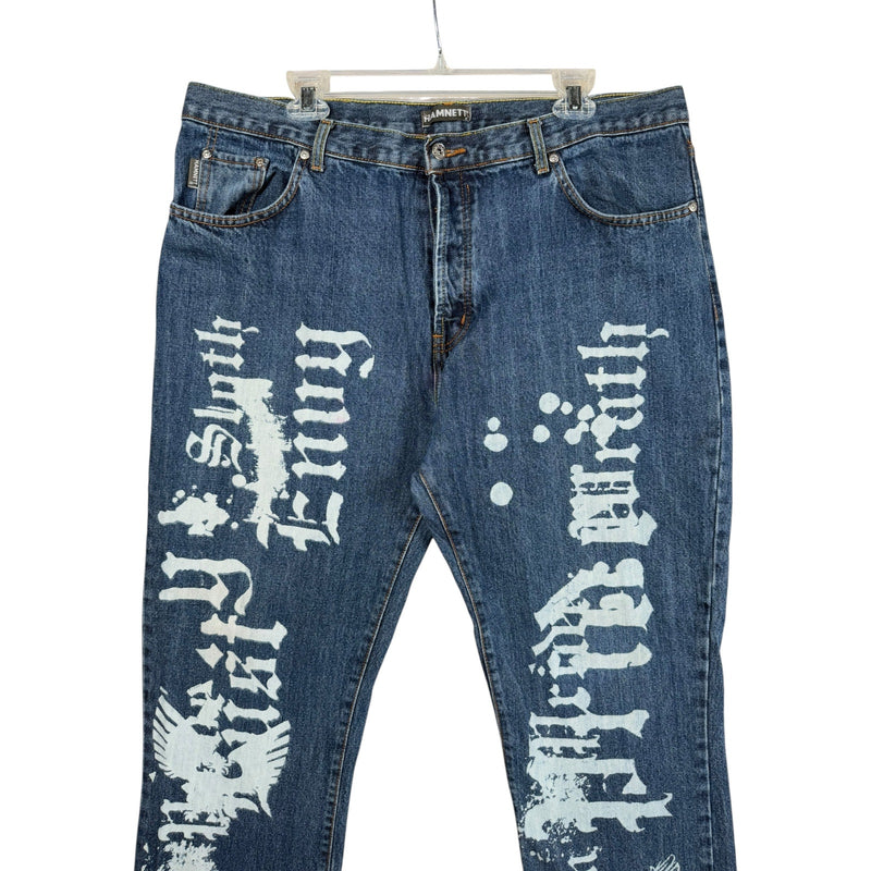 Vintage Hamnett Graphic Baggy Jeans 38