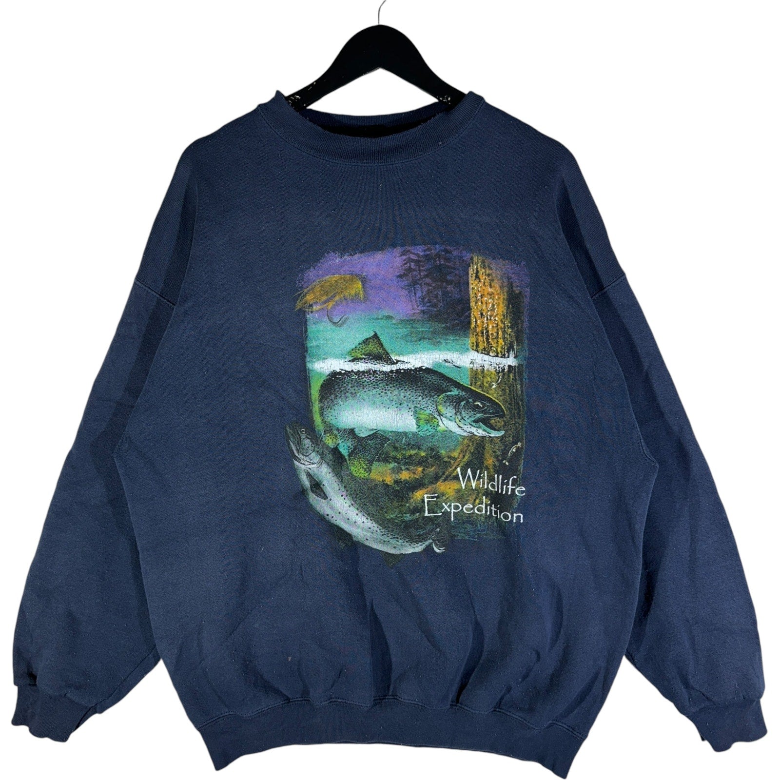 Vintage Wildlife Expedition Fish Nature Crewneck