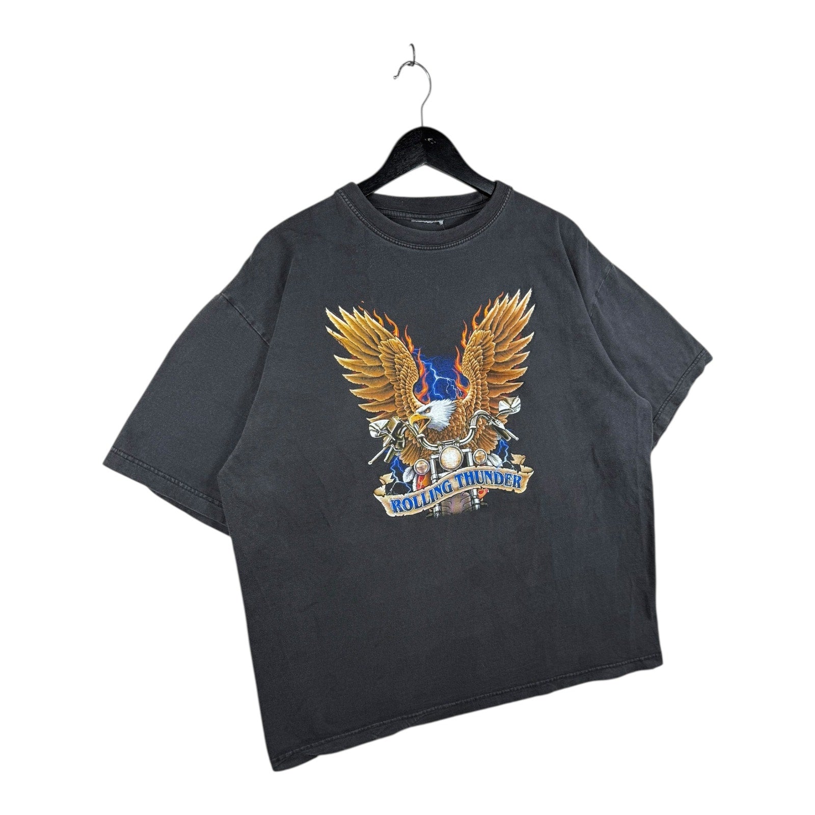 Vintage Eagle Motorcycle Biker Graphic T-Shirt