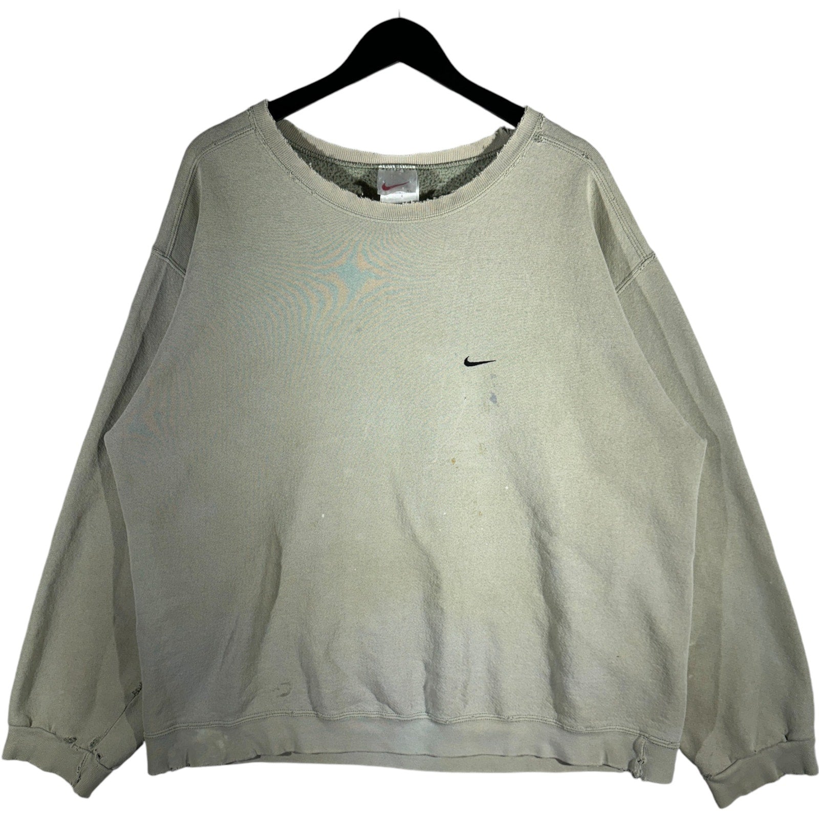 Vintage Nike Mini Swoosh Distressed Crewneck 90s