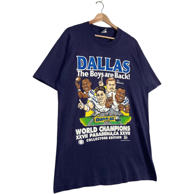 Vintage Dallas Cowboys Super Bowl XXVII The Boys Are Back NFL T-Shirt