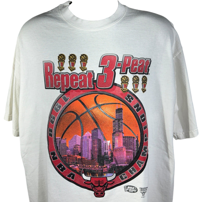 Vintage Starter NBA Chicago Bulls Repeat 3-Peat Tee 1996