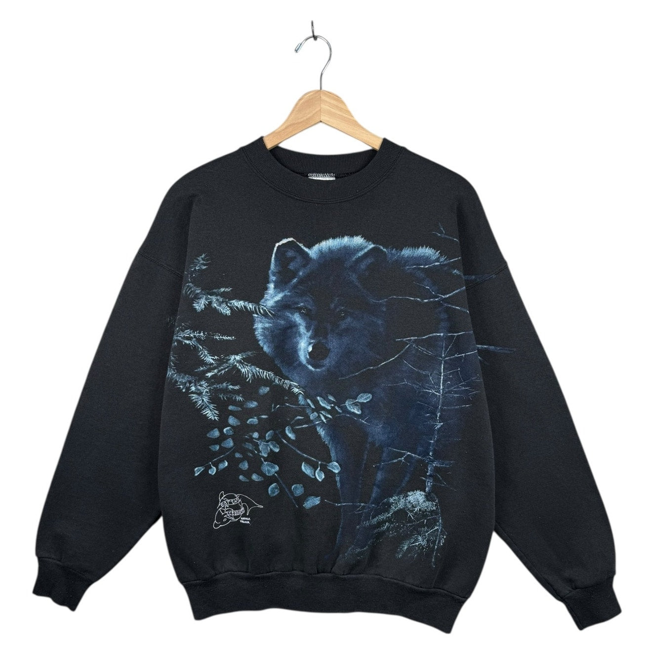 Vintage Wolf Nature Graphic Crewneck