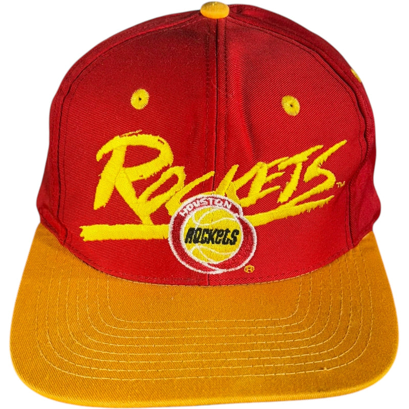 Vintage Houston Rockets NBA Spellout Snapback Hat 90s