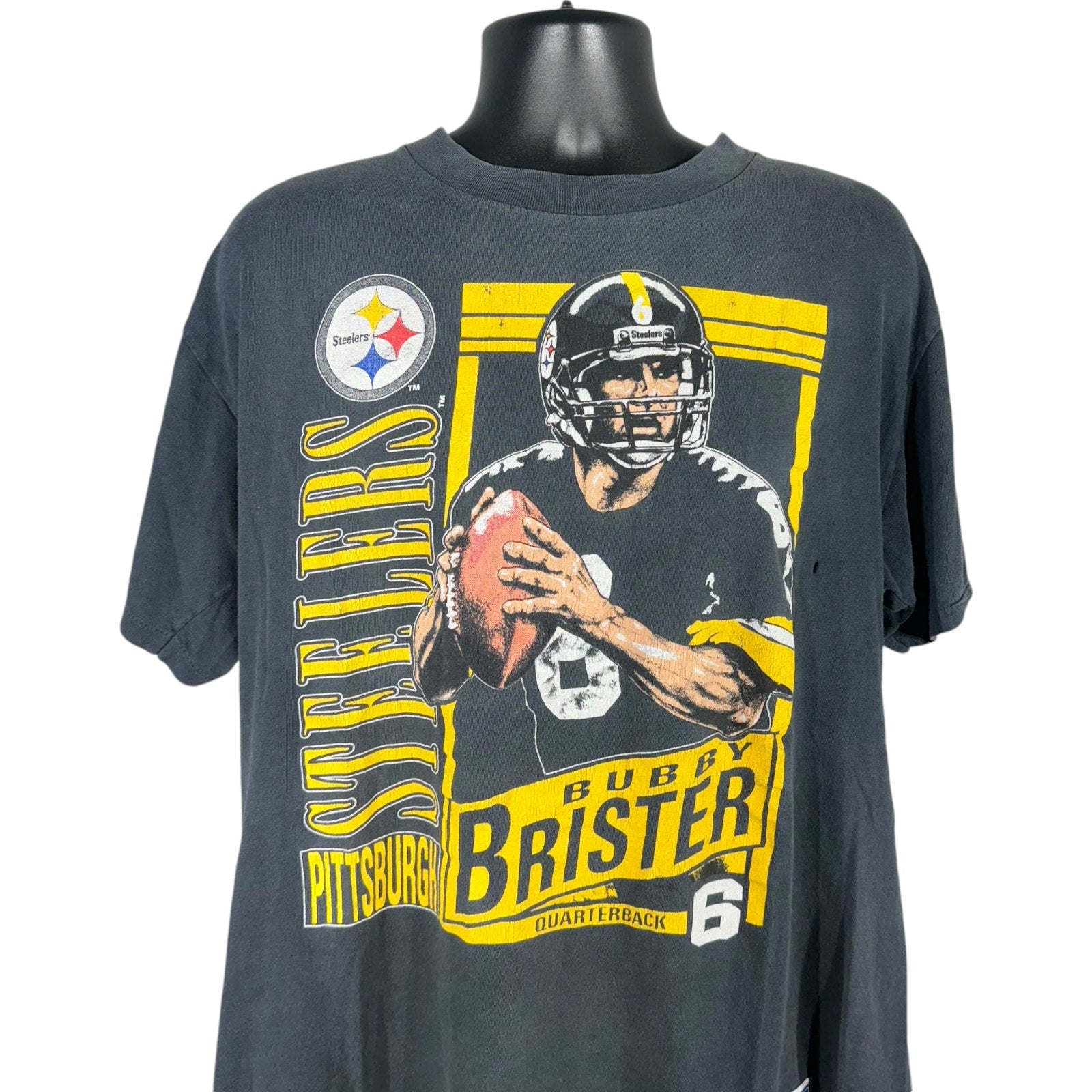 Vintage Nutmeg Pittsburgh Steelers Bubby Brister Tee