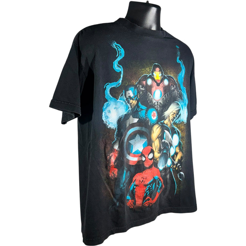 Vintage Marvel Mad Engine Avengers Superhero Graphic Tee