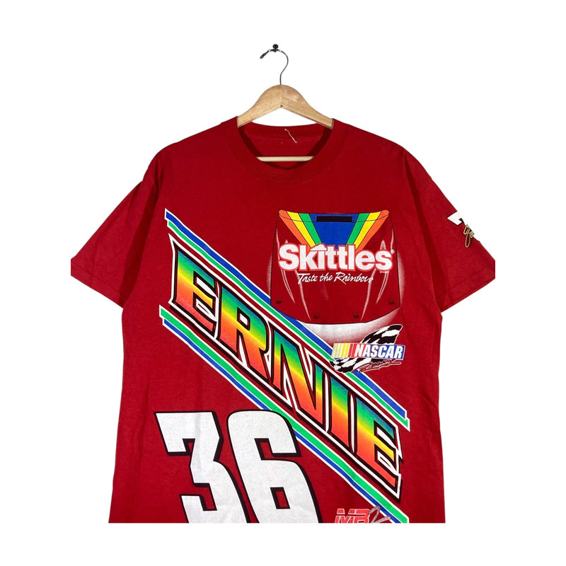 Vintage NASCAR Ernie Irvan Skittles Racing Short Sleeve T-Shirt
