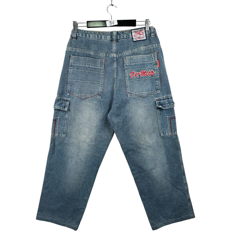 Vintage Dermson Cargo Pockets Denim Pants 34