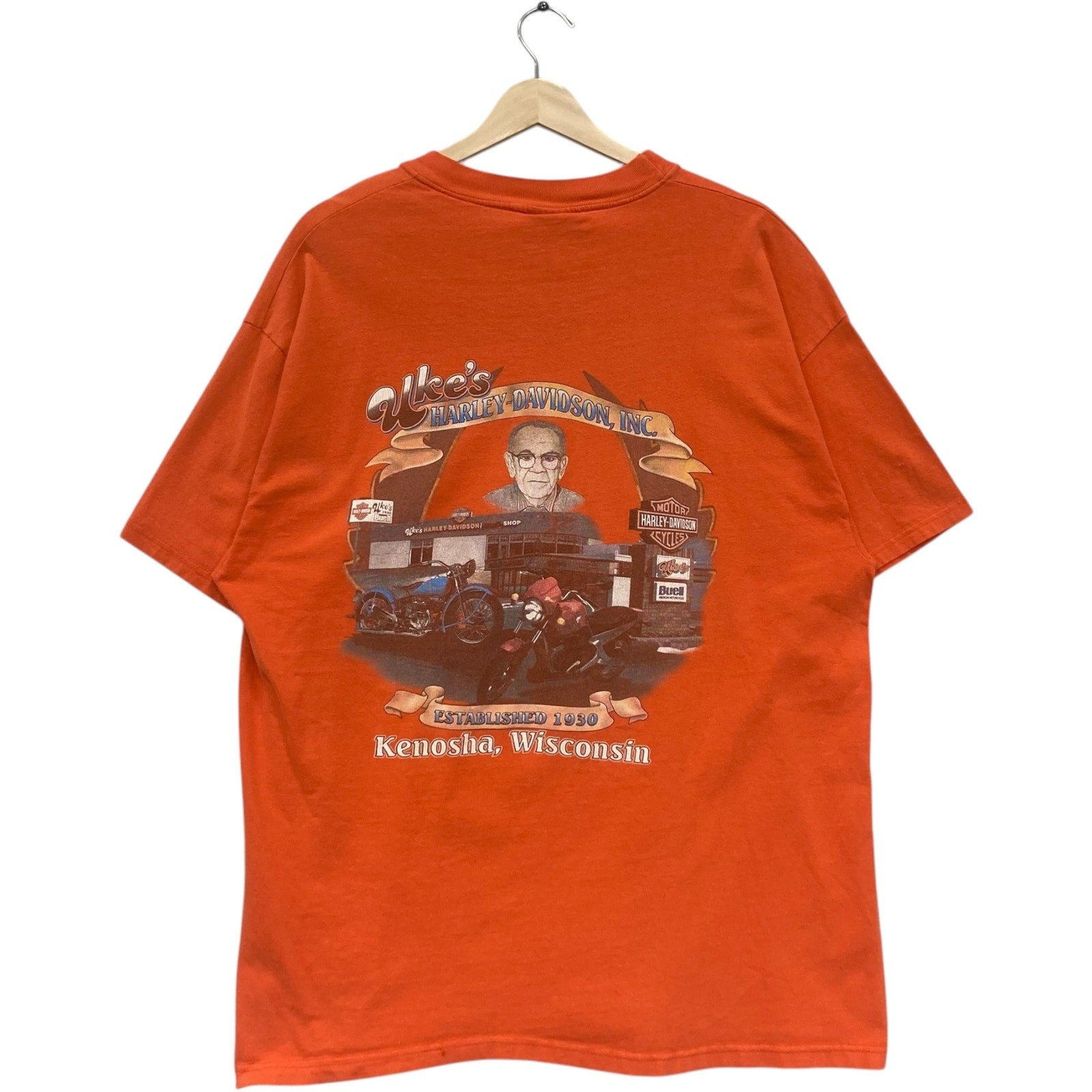 Vintage Harley Davidson "Hell On Wheels" Spellout Tee