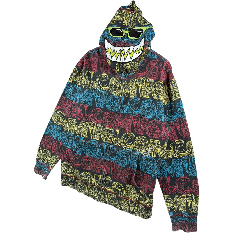 Vintage Volcom Full Zip Face Mask Hoodie