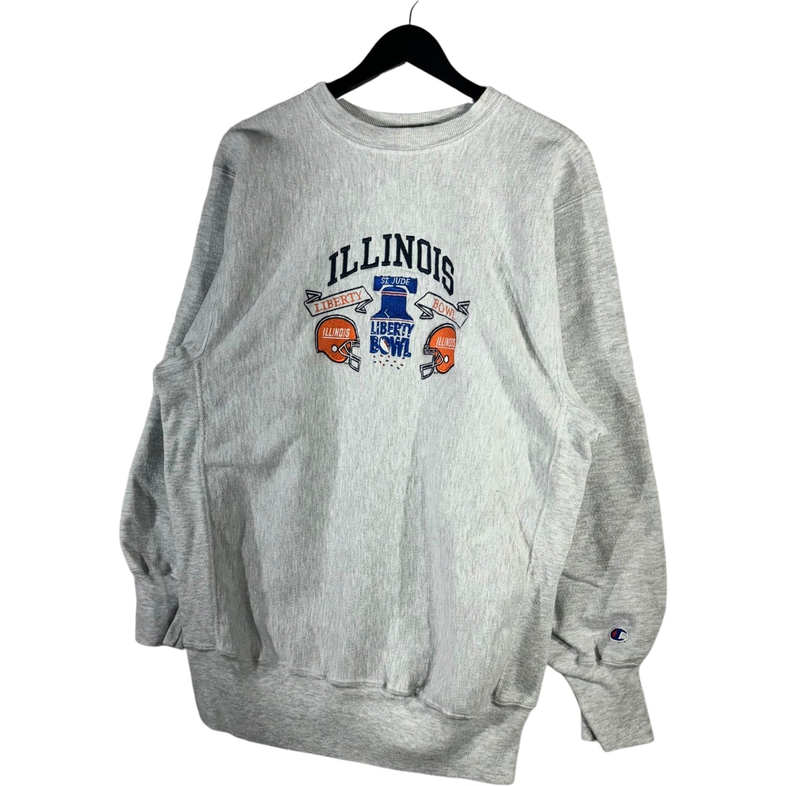 Vintage Illinois Football Champion Reverse Weave Crewneck