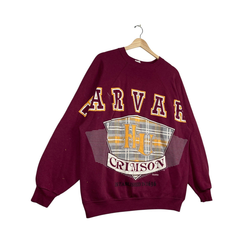 Vintage Harvard University HU Crimson Crewneck