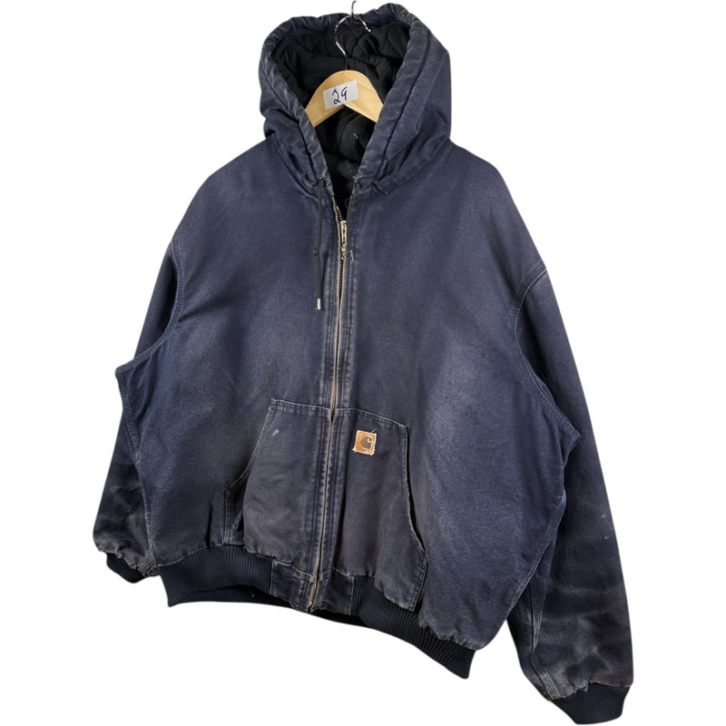 Vintage Carhartt Distressed Full Zip Hooded Workwear