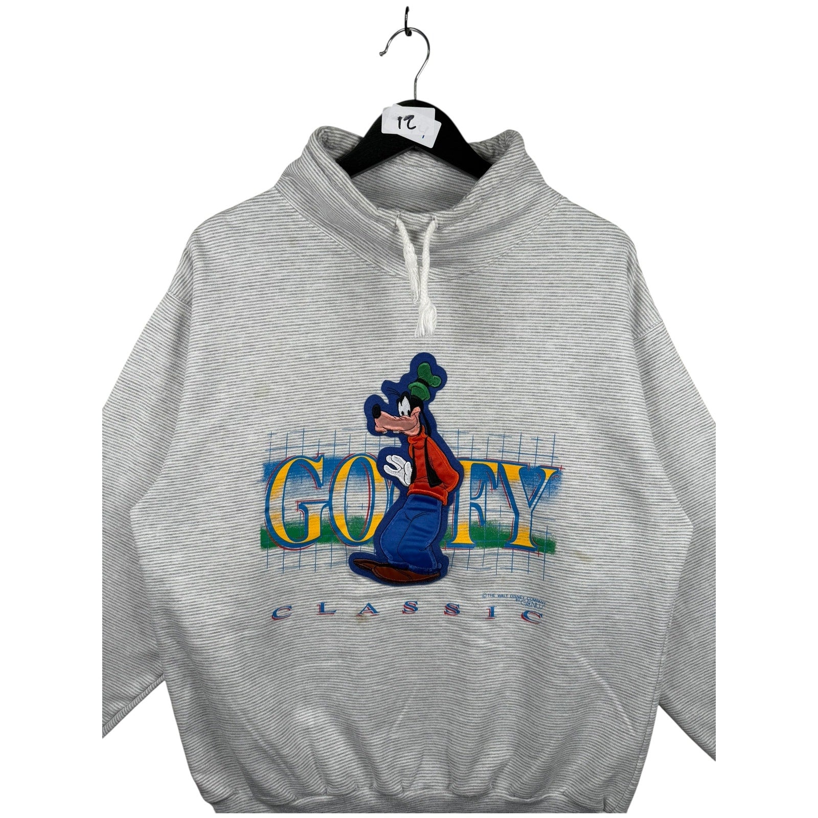 Vintage Goofy Classic Walt Disney Drawstring Sweatshirt