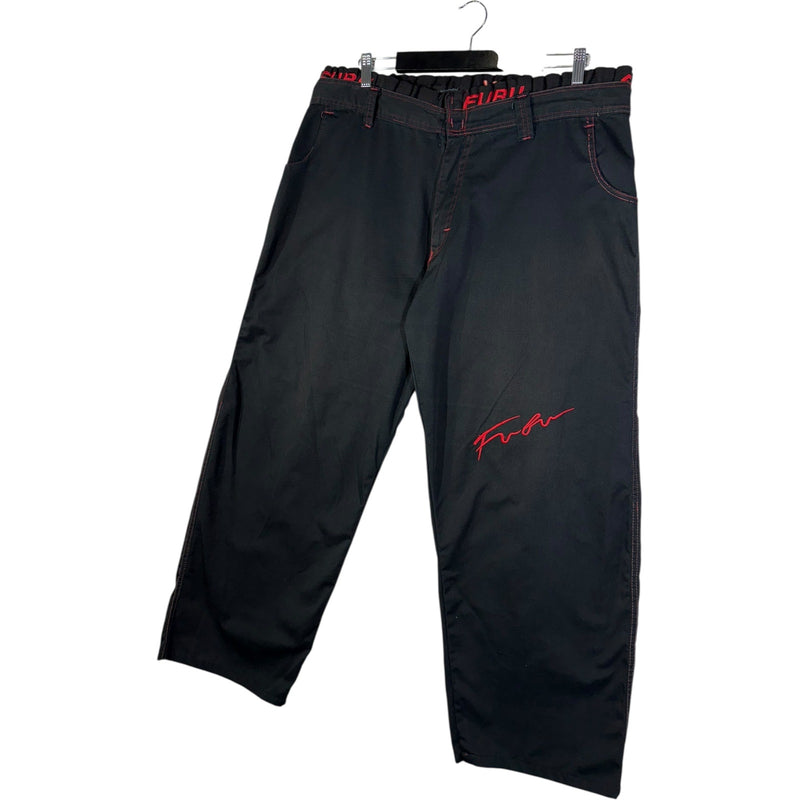 Vintage Fubu Straight Leg Embroidered Pants