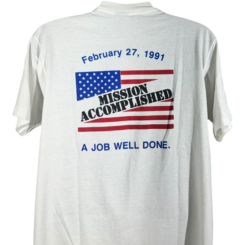 Vintage Operation Desert Storm Mission Accomplished Tee 90s