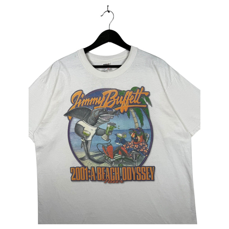 Vintage Jimmy Buffett A Beach Odyssey Tour T-Shirt 2001