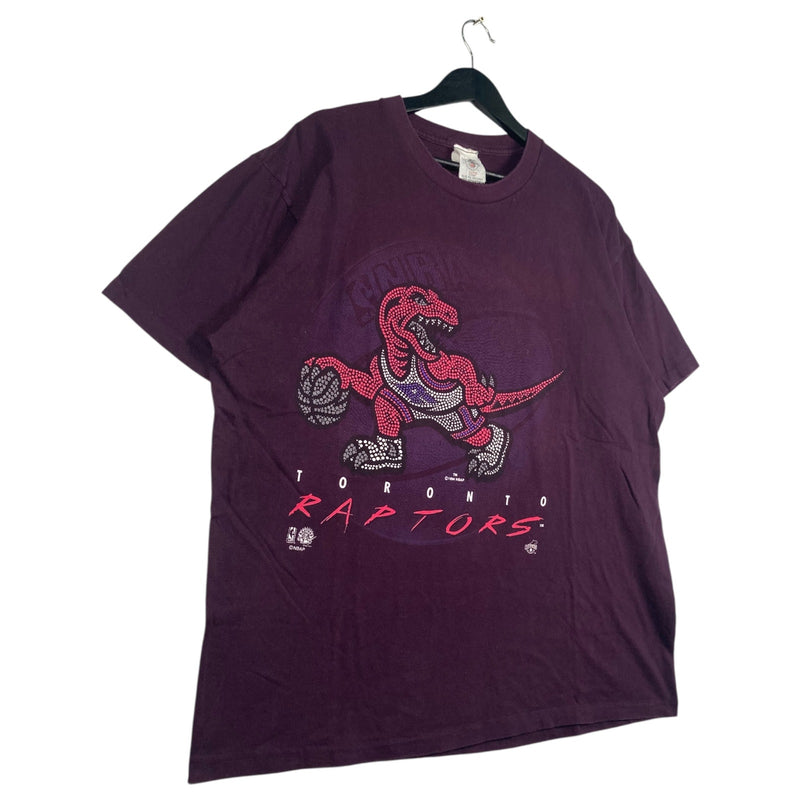 Vintage Toronto Raptor Spellout Mascot NBA T-Shirt 90s