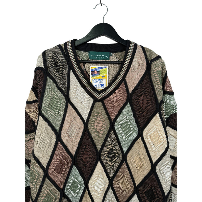 Vintage Argyle Fair Isle Cozy Pullover Sweater