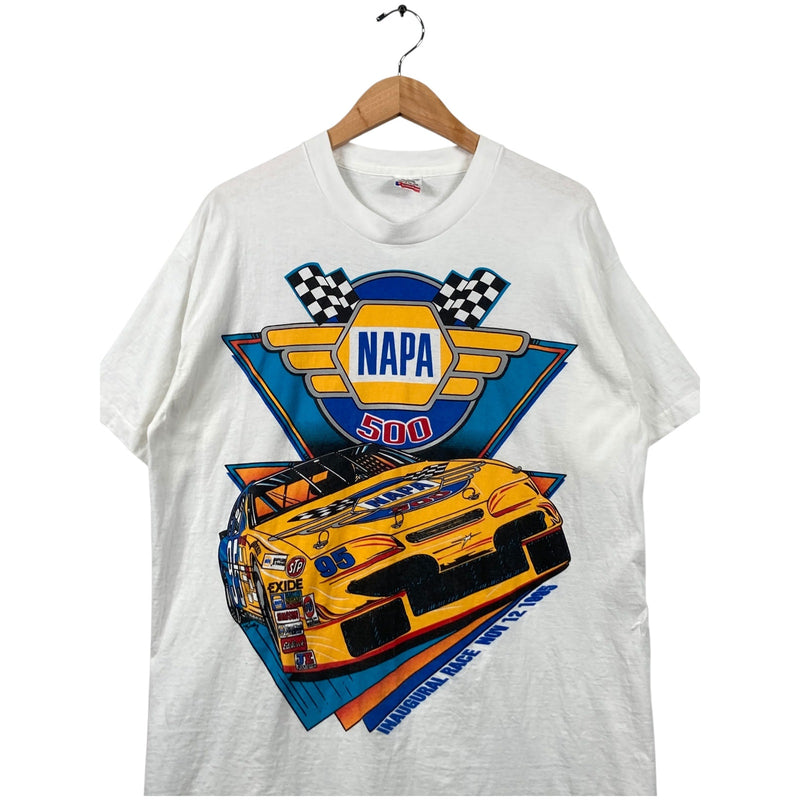 Vintage NASCAR Inaugural Race 1985 Napa 500 T-Shirt