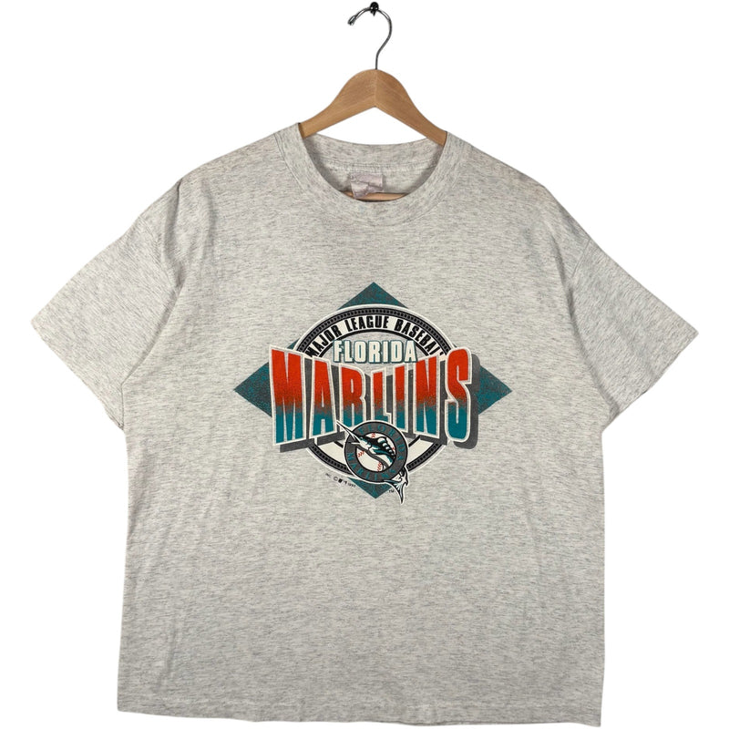 Vintage Florida Marlins Spellout Logo MLB Tee 1992