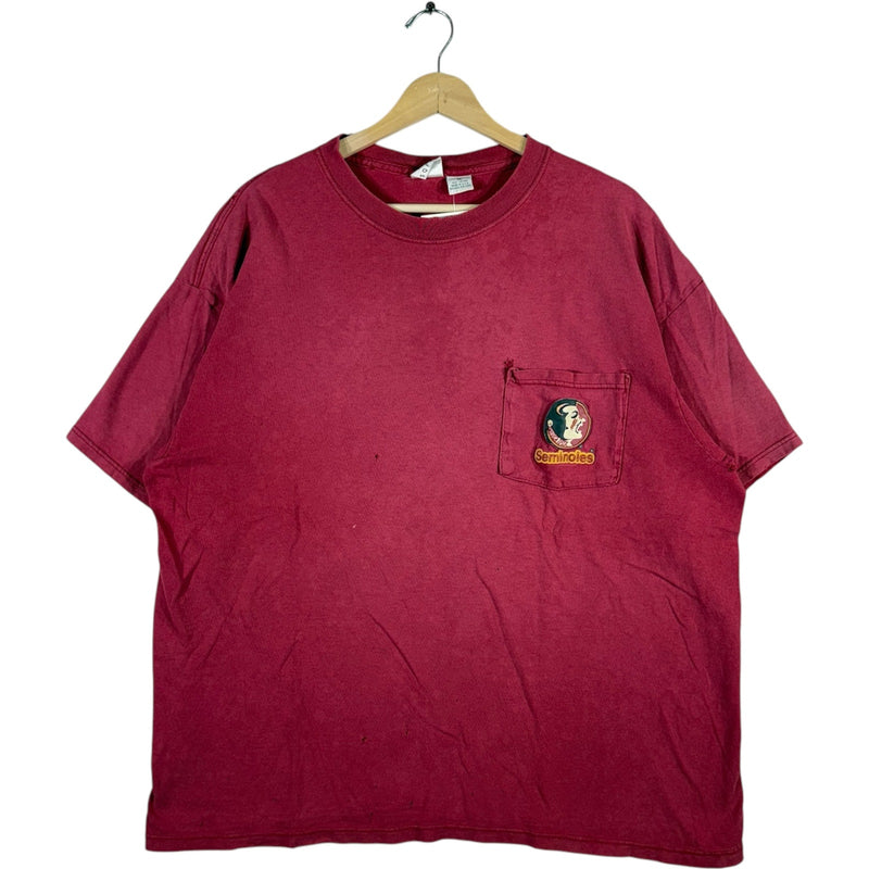 Vintage Florida State University Seminoles Pocket Tee
