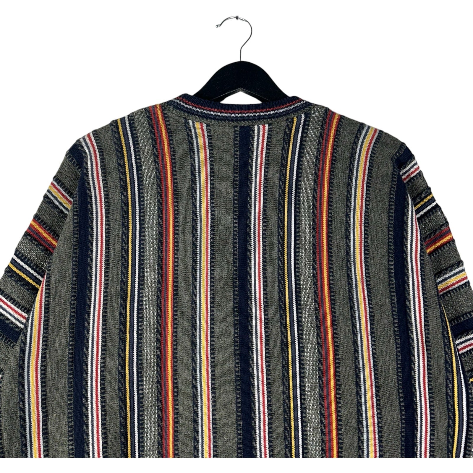 Vintage Carlo Colucci Striped 3D Knit Sweater