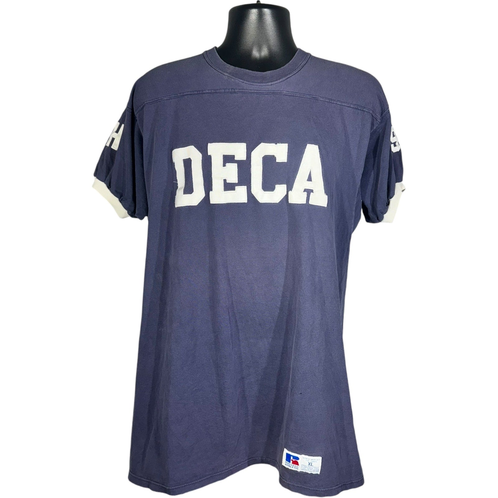 Vintage Russell DECA Spellout #0 Tee