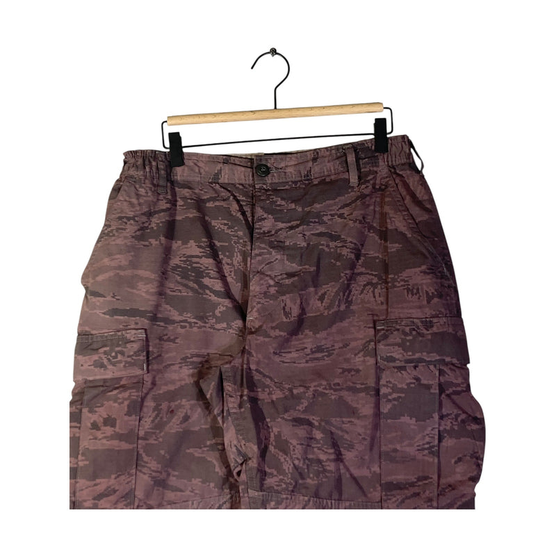 Vintage Camo Tactical Cargo Shorts 36