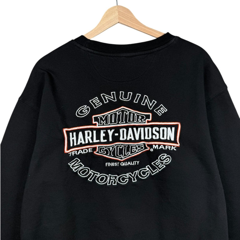 Vintage Harley Davidson Genuine Embroidered Crewneck