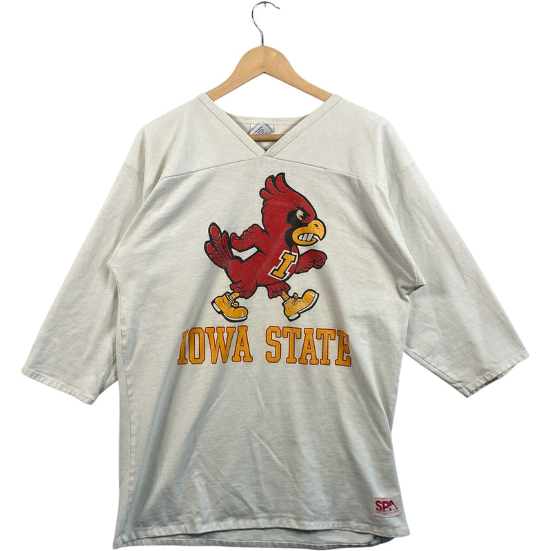 Vintage Iowa State University Cy The Cardinal Football Tee