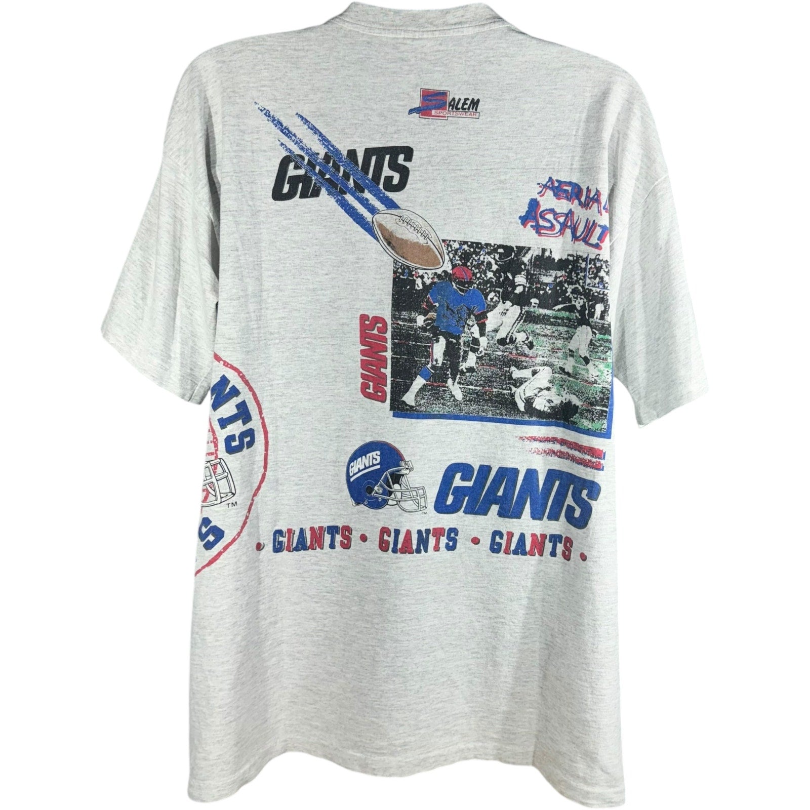 Vintage New York Giants AOP Logo Tee 90s