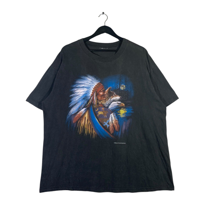 Vintage Native American Indian Wild Animals Graphic T-Shirt