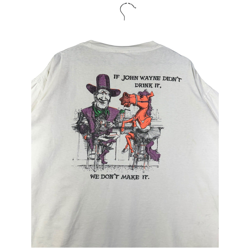 Vintage John Wayne's Beer Bar Graphic Crewneck Tee
