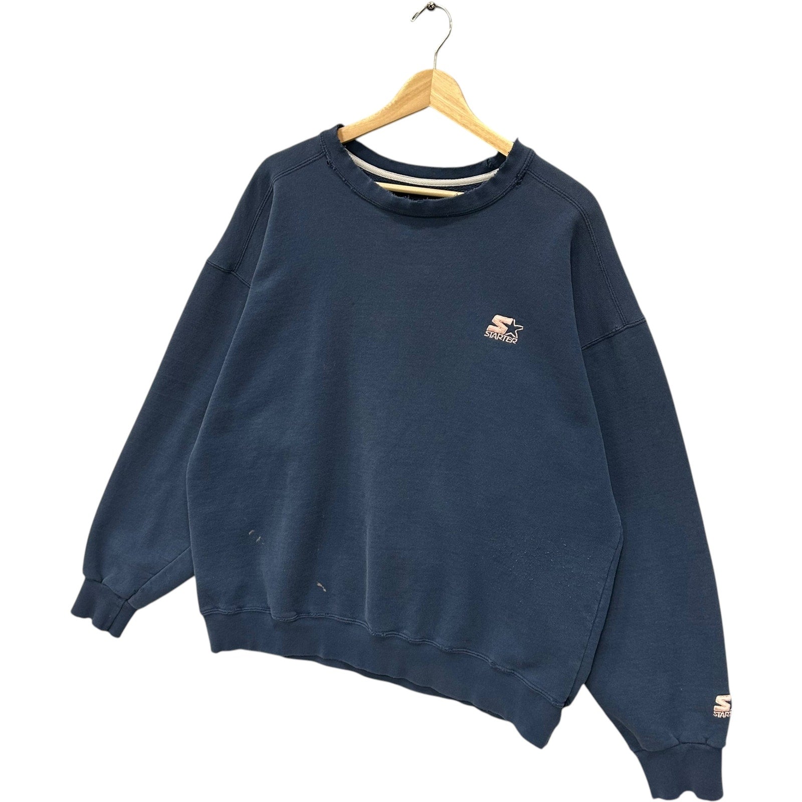 Vintage Starter Embroidered Logo Crewneck