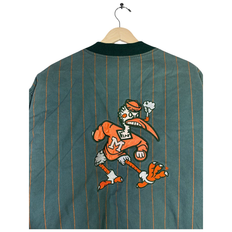Vintage Miami Hurricanes NCAA Bomber Jacket