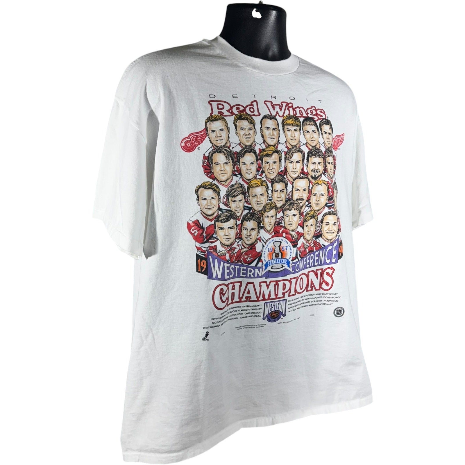 Vintage Detroit Red Wings Conference Champions NHL Tee 1997