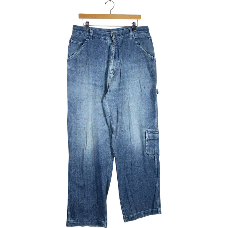 Vintage Clench Jeans Baggy Cargo Carpenter Pants 34x31