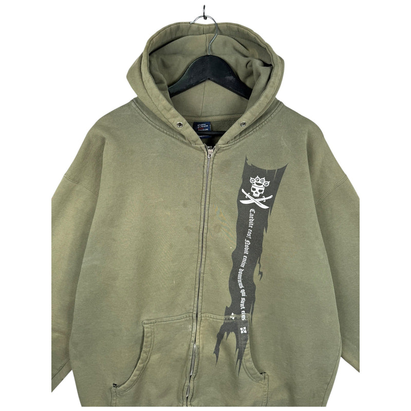 Vintage 5FDP Five Finger Death Punch Full Zip Jacket Hoodie