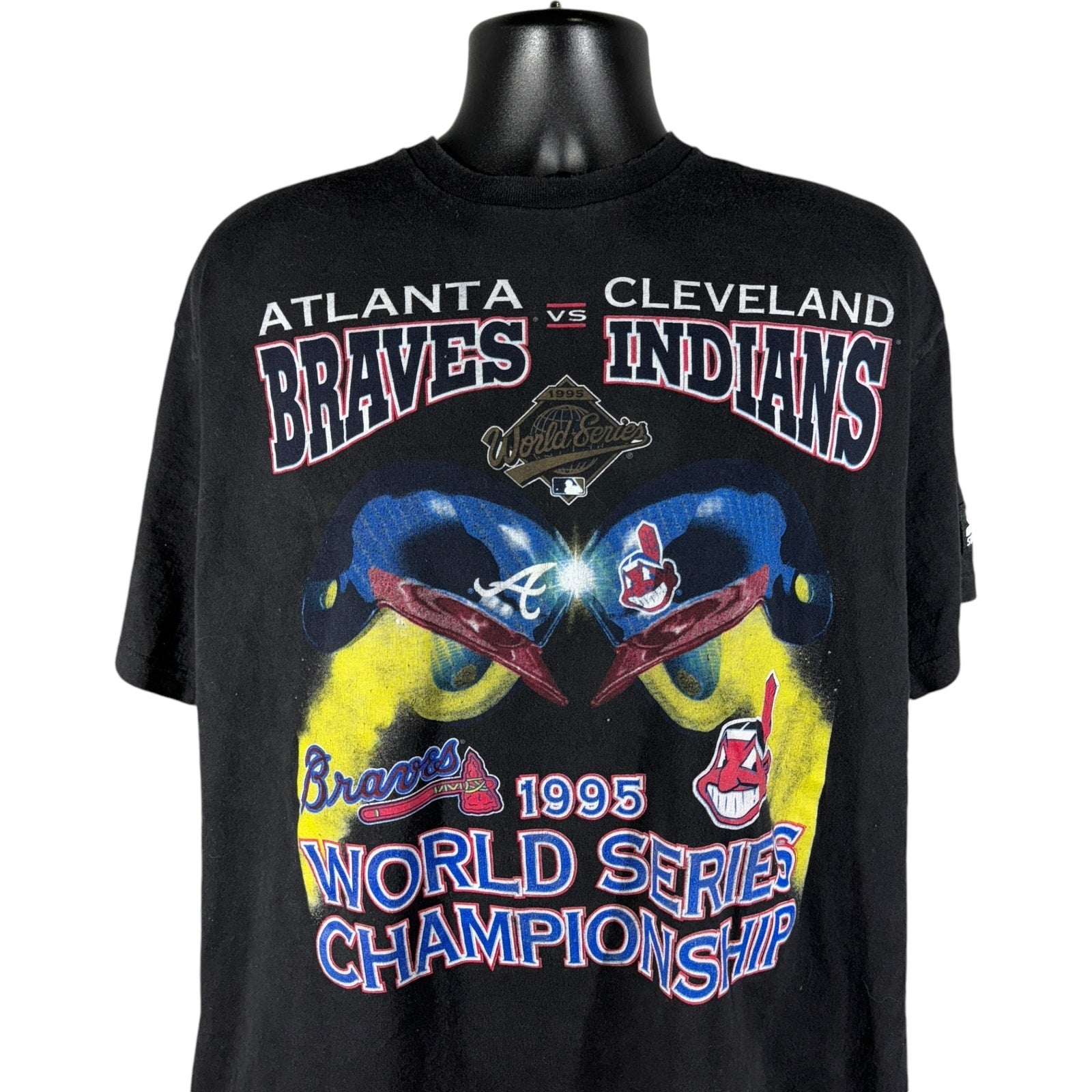 Vintage Starter Braves VS Indians World Series MLB Tee 1995