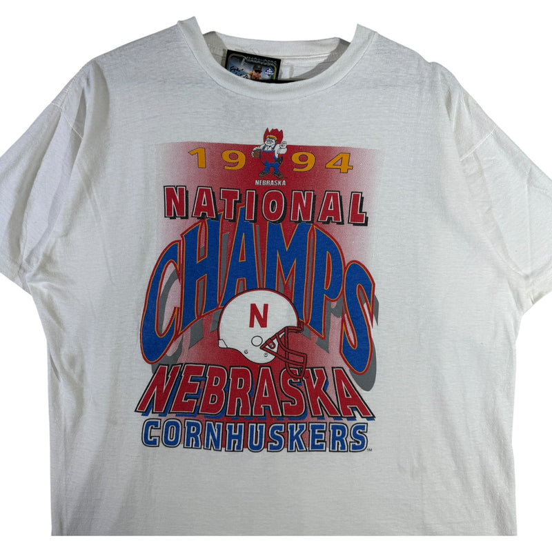 Vintage University Of Nebraska National Football Champs 90s Tee