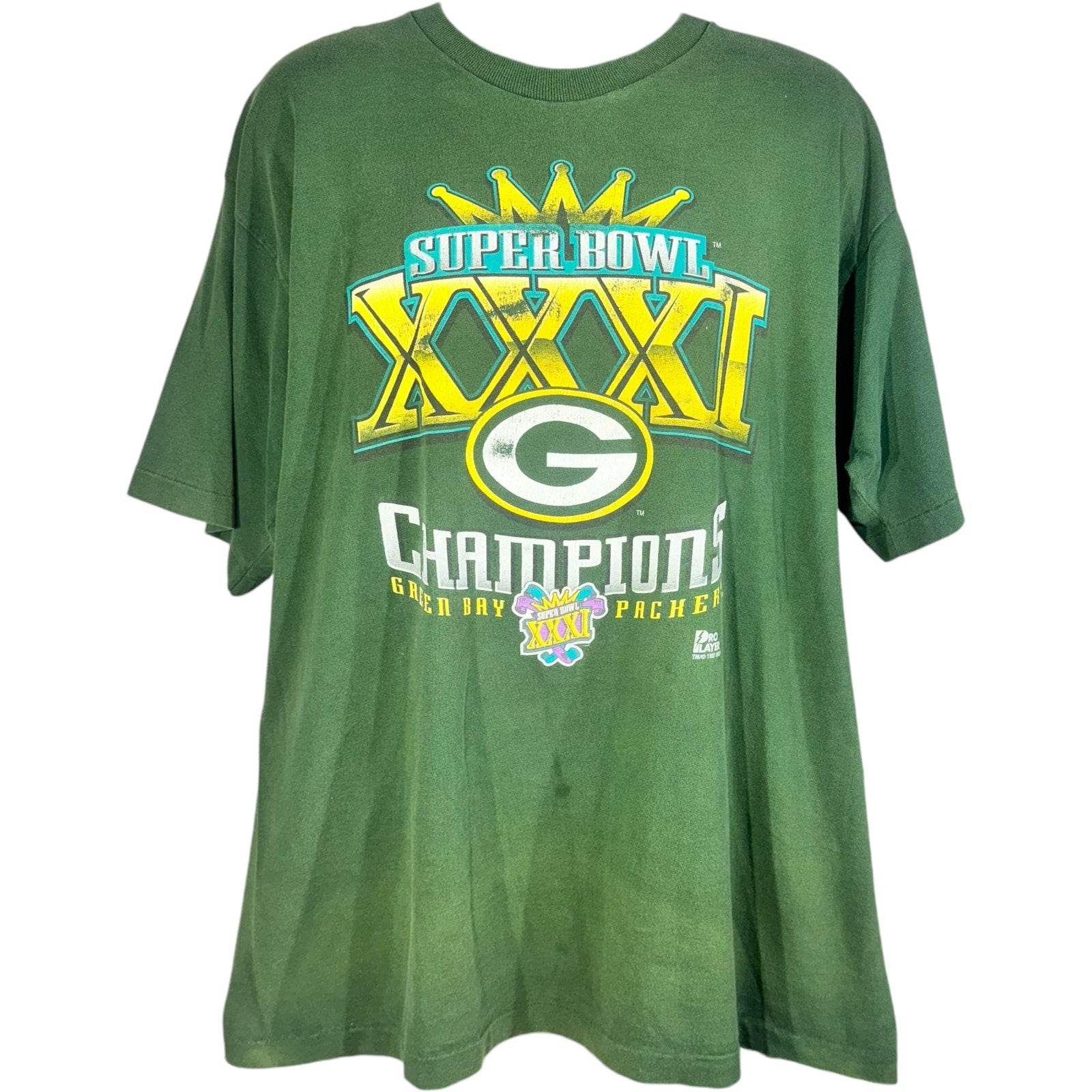 Vintage Pro Player Green Bay Packers Super Bowl 31 NFL Tee