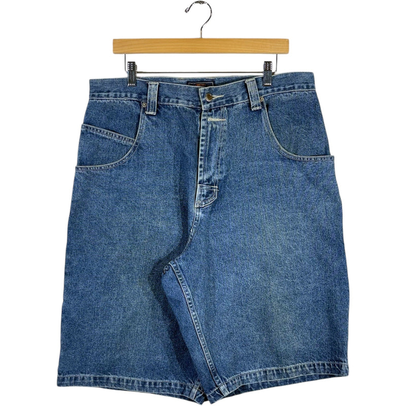 Vintage Route 66 Denim Carpenter Shorts 36 x 12
