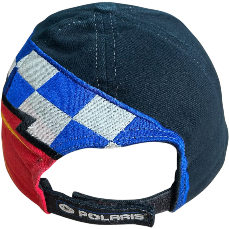 Vintage Polaris XC Snowmobile Racing Strapback Hat