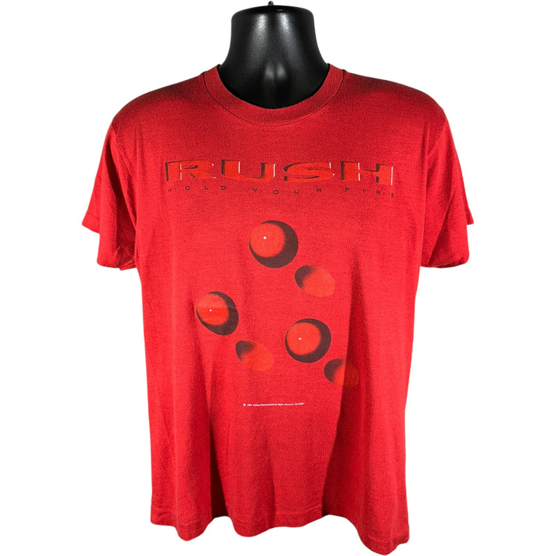 Vintage Rush Hold Your Fire Album Promo Tee 80s