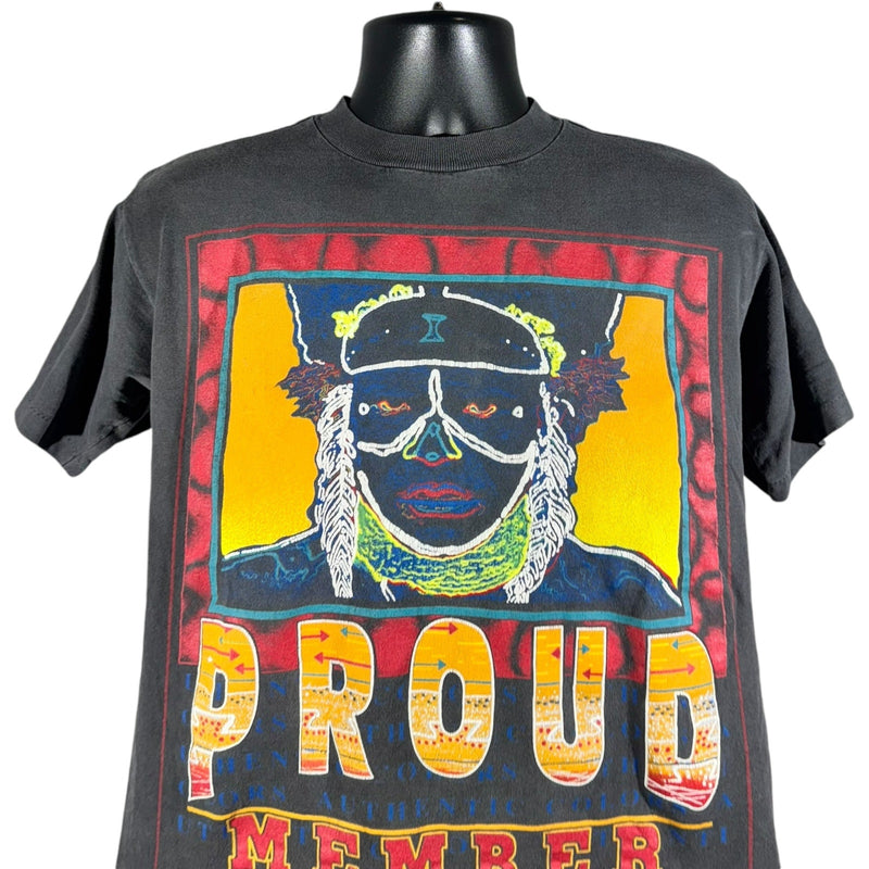 Vintage "Proud Member"  Native Art Tee