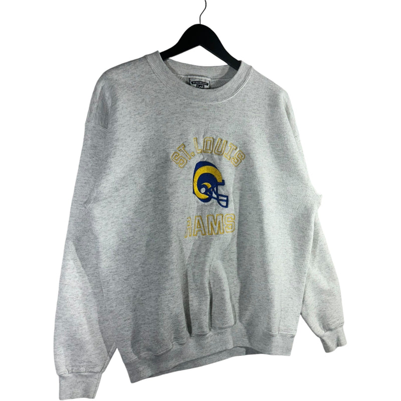 Vintage St. Louis Rams Embroidered Logo Crewneck